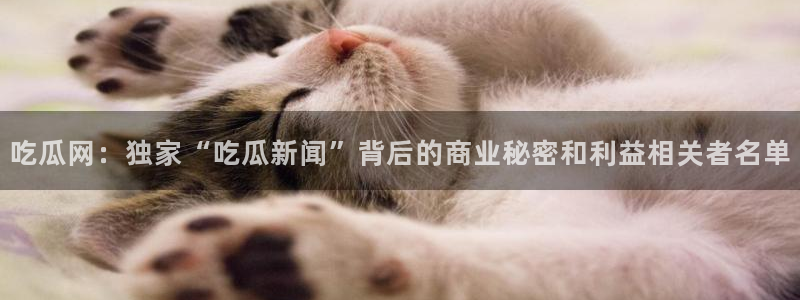 1吃瓜:吃瓜网:独家“吃瓜新闻”背后的商业秘密和利益相关者名单
